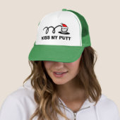 Casquette Funny Christmas golf hat | Kiss my putt (En situation)
