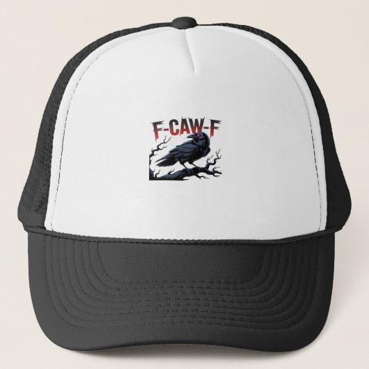 Casquette Funny Crow F-Caw-F Raven Classic Cool Unique (Devant)