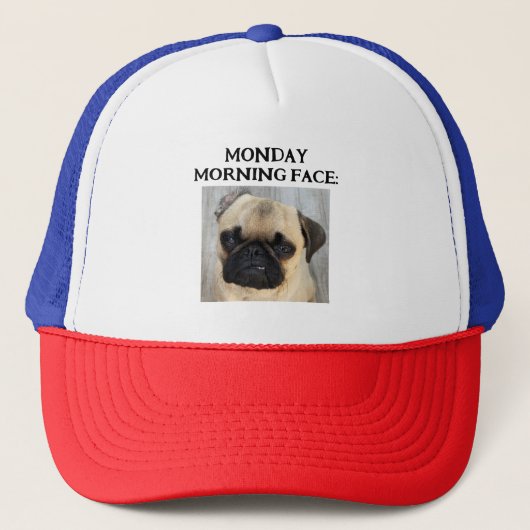 Casquette Funny Custom Mon Lundi Matin Visage Ajouter Photo (Devant)