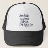Casquette Funny Dog Text Hat (Devant)