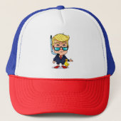 Casquette Funny Donald Trump Snorkel Cartoon with Rubber Duc (Devant)