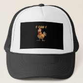 Casquette Funny F-Caw-F Chicken F-Caw-F Chicken Funny Trendy (Devant)