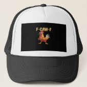 Casquette Funny F-Caw-F Chicken Retro Style (Devant)