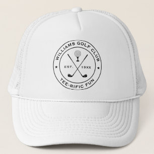 Casquette Funny Golf Club Golfer Pun texte personnalisé noir