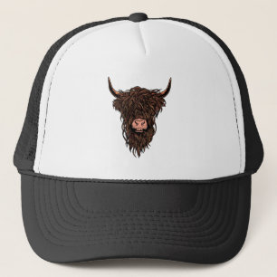 Casquette Funny Highland Cow Head