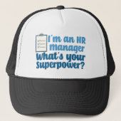 Casquette Funny Human Resources Superhero (Devant)