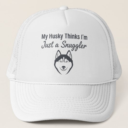 Casquette Funny Husky Dog Snuggler (Devant)