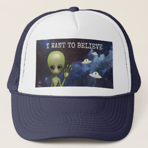 Casquette Funny Little Green Man Space Alien Sci Fi Galaxy