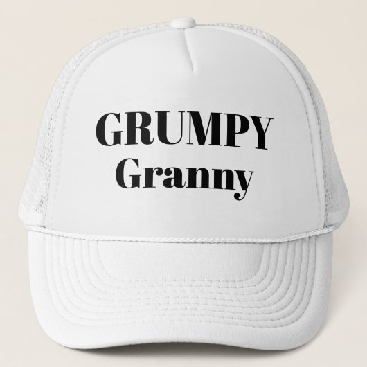 Casquette Funny LOL nouveauté baseball GRUMPY GRANNY (Devant)