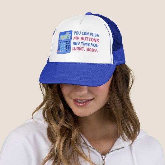 Casquette Funny Math Nerd Calculator Push My Buttons Joke (En situation)