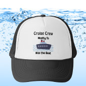 Casquette Funny Miss the Boat Black Personalize