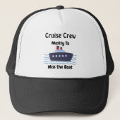 Casquette Funny Miss the Boat Black Personalize (Devant)