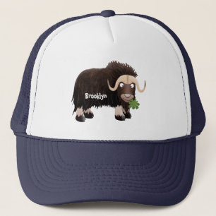 Casquette Funny musk ox cartoon illustration