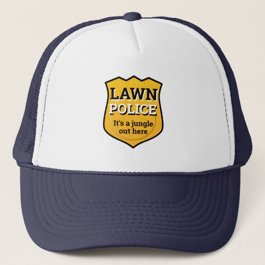 Casquette Funny Novelty Gift For Dad LAWN POLICE A JUNGLE (Devant)