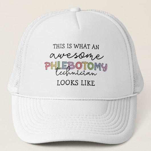 Casquette Funny Phlebotomy Technicien génial PBT (Devant)