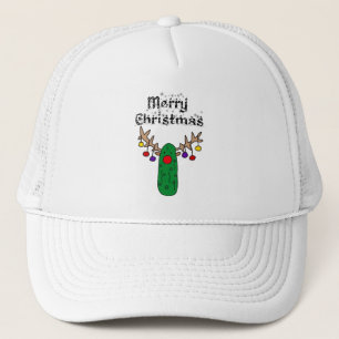 Casquette Funny Pickle Reindeer Merry Christmas Art