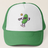 Casquette Funny Pickleball et Concombre Cool : Paddle en Jeu (Devant)