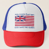 Casquette Funny Red Blue Make America Royal Again Vector Art (Devant)