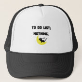 Casquette Funny Sarcastic "TO DO LIST: NOTHING." Trucker Hat (Devant)