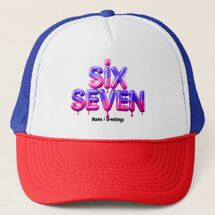 Casquette Funny Six Sept 67 Mème Gen Alpha Style Viral Cool
