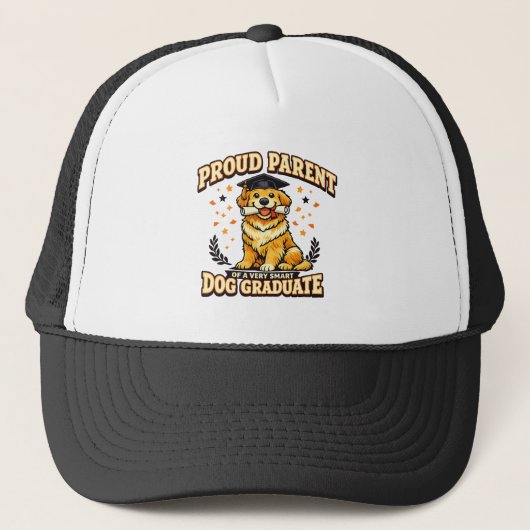 Casquette Funny Smart Dog Graduate Dog Lover Cap (Devant)