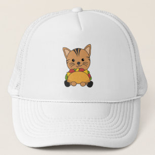 Casquette Funny Taco Cats Tacos Mexique Cute Cat