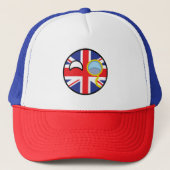 Casquette Funny Trending Geeky Royaume-Uni Countryball (Devant)