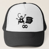 Casquette Funny Writer Monkey Typewriter Infinity (Devant)