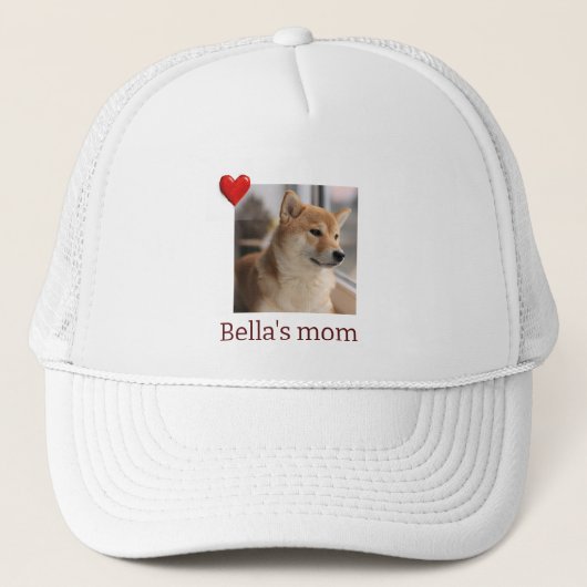 Casquette Fur Mama Love – Cute Dog Photo Hat (Devant)