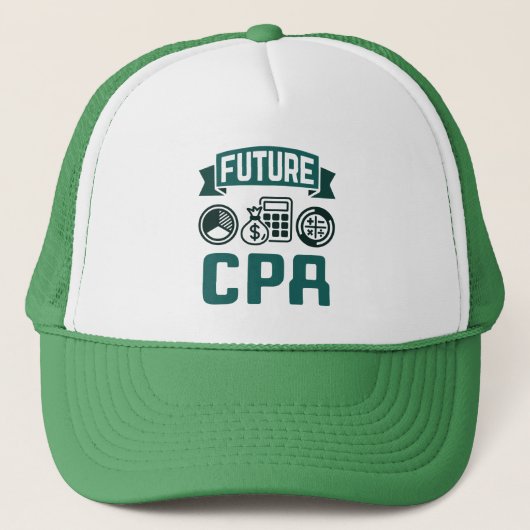Casquette Futur diplôme en comptabilité CPA (Devant)