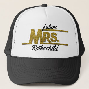 Casquette Futur mariage NOMMÉ de jeune mariée de Mme