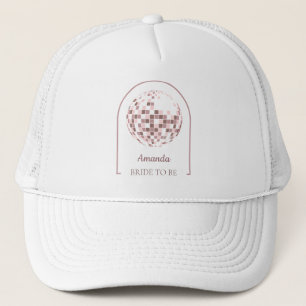 Casquette Future mariée disco rose boogie