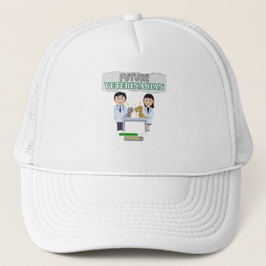Casquette Future Veterinarian Loading – Vet Student Design (Devant)