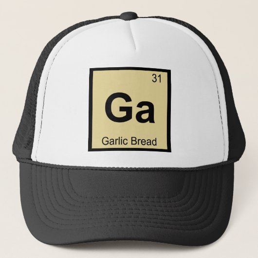 Casquette GA - Symbole de Tableau périodique de chimie de (Devant)