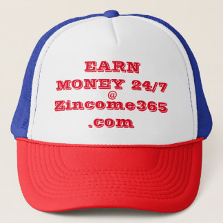 CASQUETTE GAGNER DE L'ARGENT 24 HEURES SUR 24, 7 JOURS SUR 7