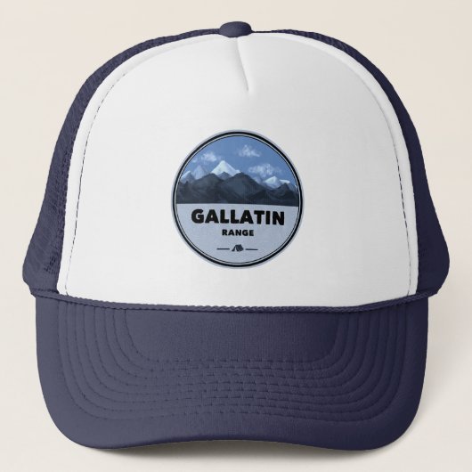 Casquette Gallatin Range Montana Wyoming Camping (Devant)