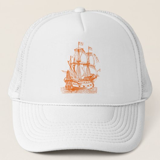 Casquette Gallion - Orange (Devant)