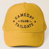 Casquette Gameday Tailgate Club Football Jaune Personnalisé (Devant)