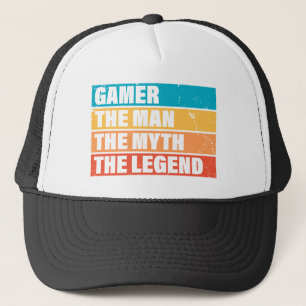 Casquette Gamer. L'Homme. Le Mythe. La Légende.