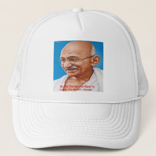 Casquette Gandhi & Be The Change Citation