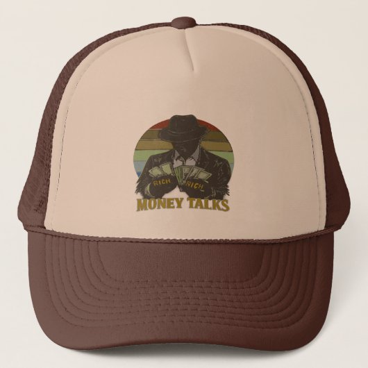 Casquette Gangster comptant de l'argent (Devant)