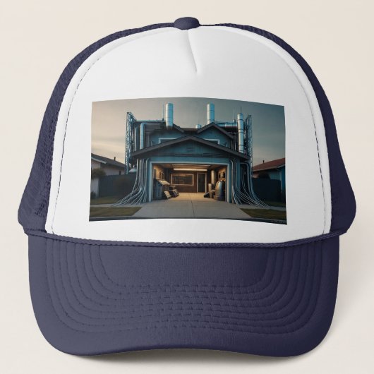 Casquette Garage Tech Upgrade black hat (Devant)