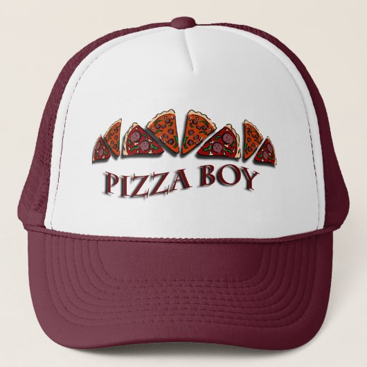 Casquette Garçon de pizza (Devant)