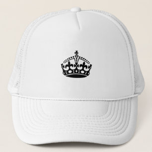 Casquette Gardez calme couronne noire
