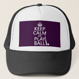Casquette Gardez la boule de calme et de jeu (base-ball)