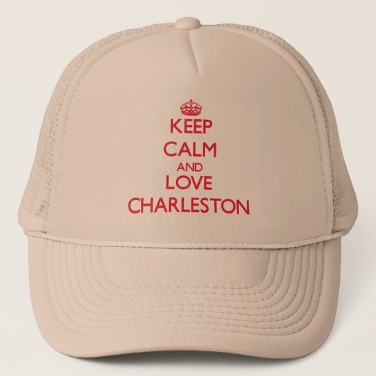 Casquette Gardez le calme et aimez Charleston (Devant)