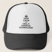Casquette Gardez le calme et appelez un technologue en chiru (Devant)