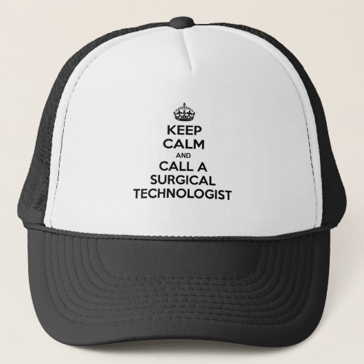 Casquette Gardez le calme et appelez un technologue en chiru (Devant)