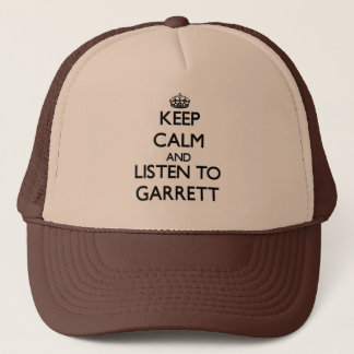 Casquette Gardez le calme et écoutez Garrett