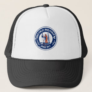 Casquette Gardez le calme et le Frack dessus.  Depuis 1947.